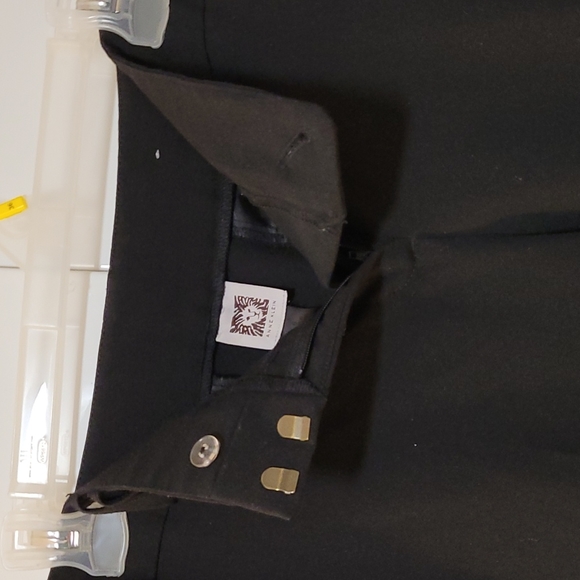 Full length straight tailored Anne Klein pants - Picture 2 of 3